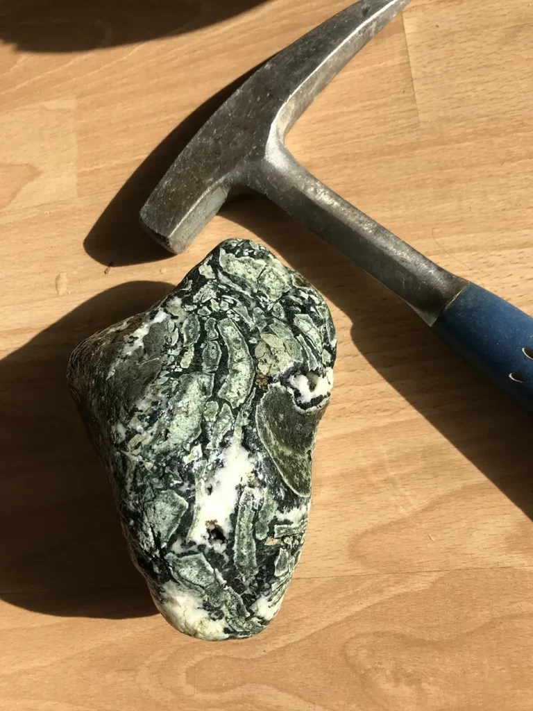 Dallasite with a Hammer