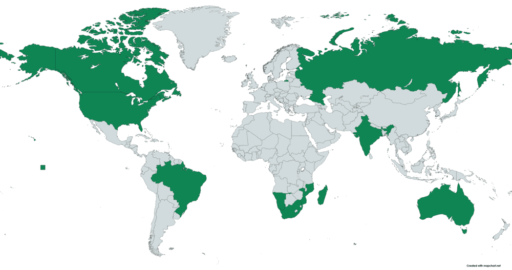 Amazonite Location on World Map