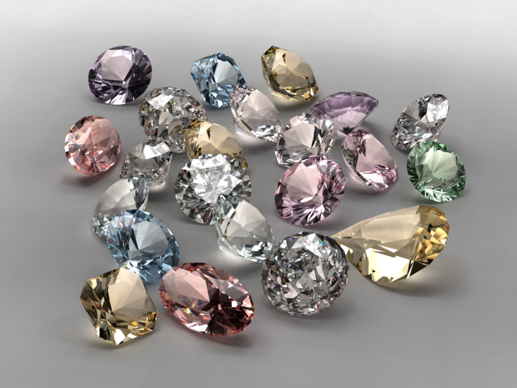 Colorful diamonds collection