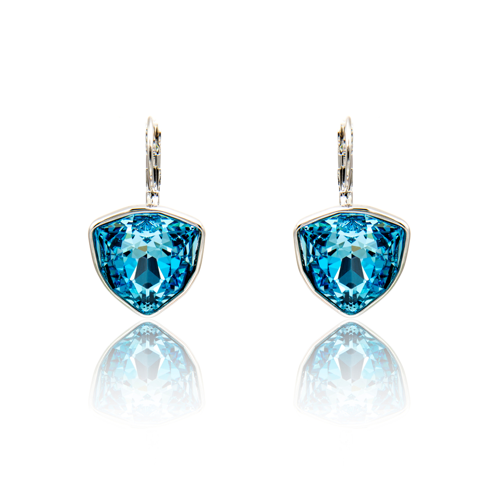 Blue Diamond stud earrings