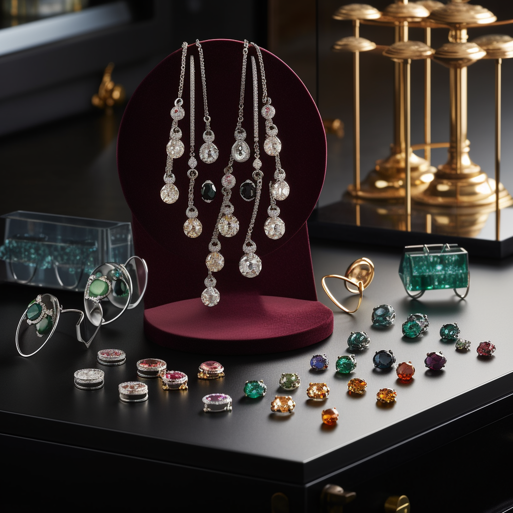 An image featuring a variety of birthstone inspired jewelry