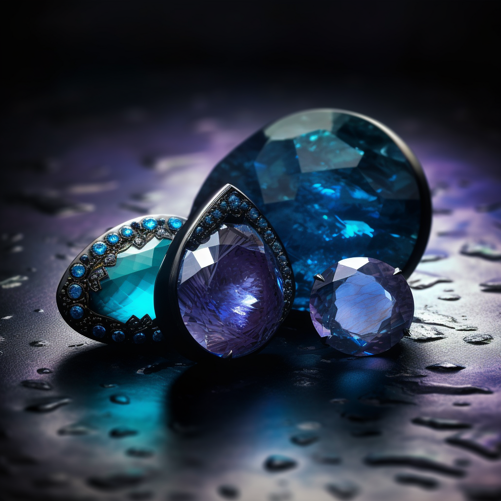 Traditional and Alternative Birthstones for December image of turquoise and tanzanite