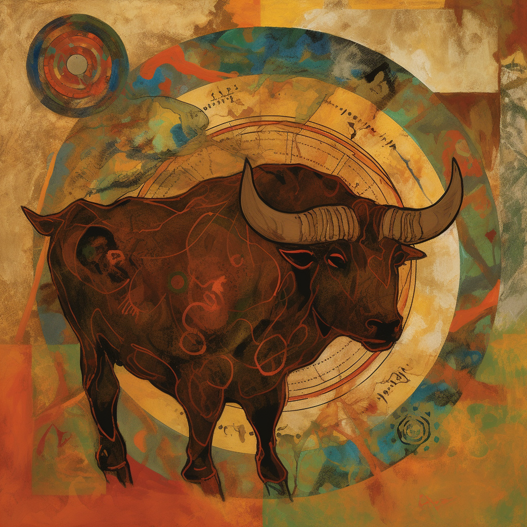 A symbolic representation of Taurus the bull