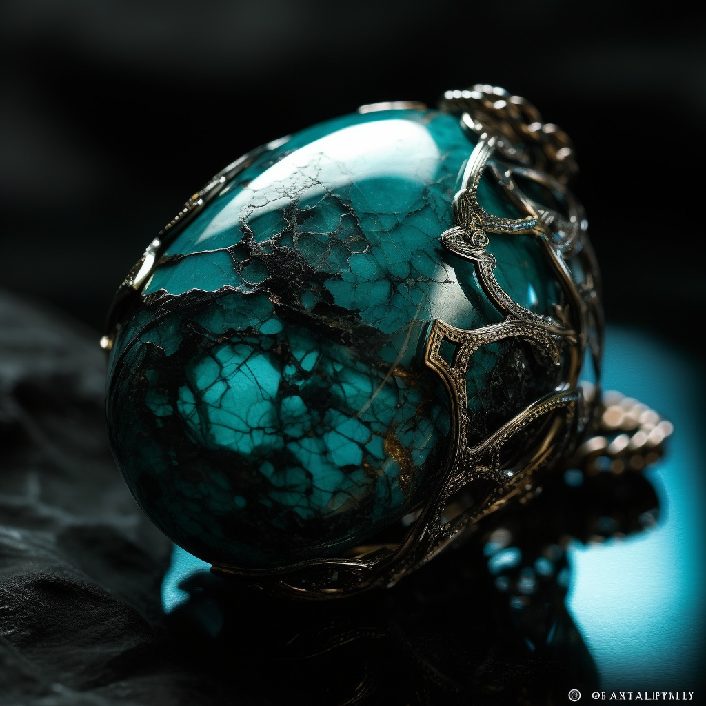 A turquoise stone the traditional birthstone of Sagittarius