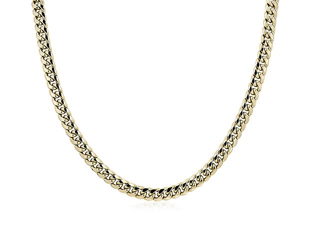22 Miami Cuban Link Chain In 14k Yellow Gold 6 Mm
