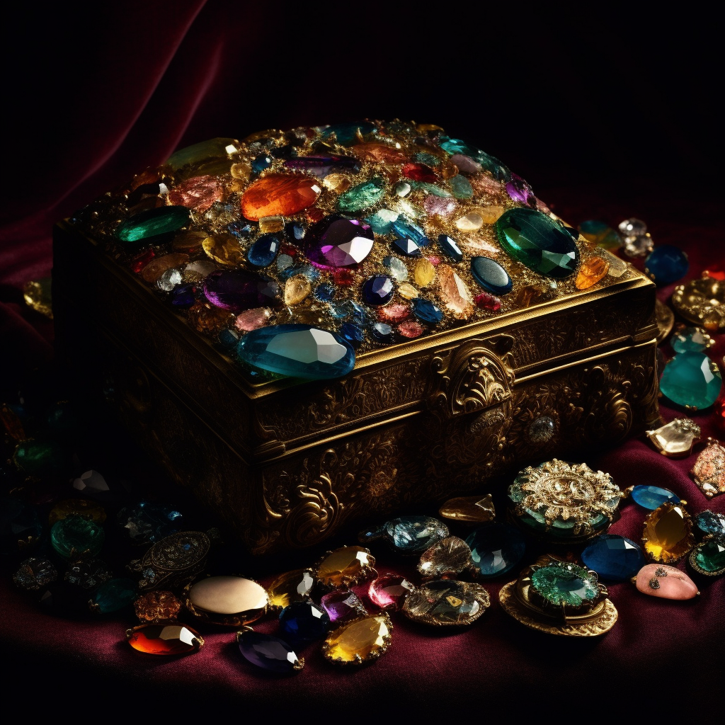 A stunning kaleidoscope of various colorful gemstones