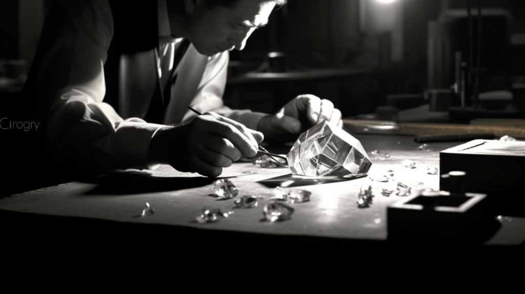Joseph Asscher cutting the Cullivan diamond