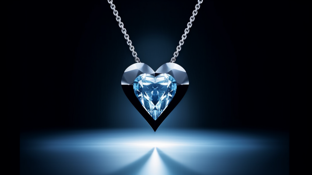The Blue Heart Diamond pendant