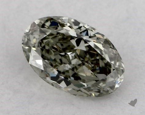 0.31 Carat Green Oval Diamond