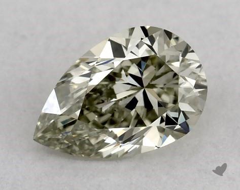 0.41 Carat Green Pear Diamond