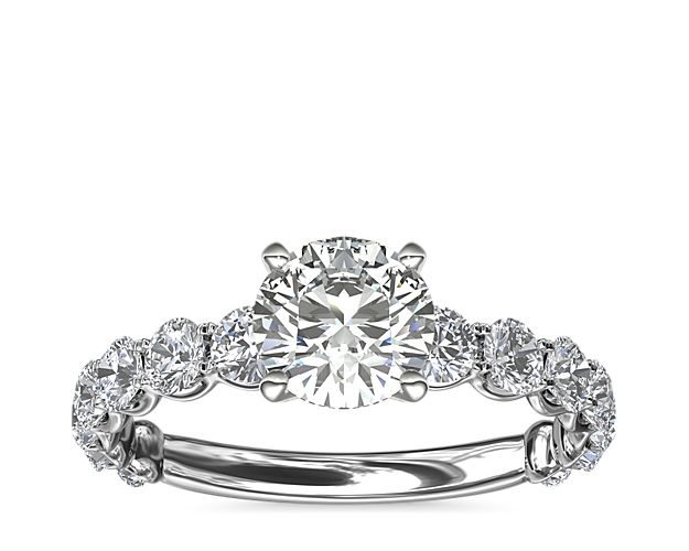 Selene Diamond Engagement Ring In Platinum